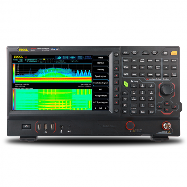 RSA5000即時頻譜分析儀，配備實時分析及掃頻分析功能，可選向量信號分析應用軟件（VSA）及EMI測量應用軟件（EMI），擁有優異的性能及指標。其頻率範圍9kHz至3.2GHz/6.5GHz，並提供帶有跟蹤源“-TG”型號，可廣泛的應用于企業研發、工廠生産、教育教學等諸多領域。