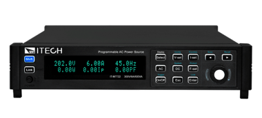 IT-M7700系列高性能可編程交流電源很好地結合了智慧和靈活兩大特點，改善了傳統交流電源體積龐大的缺陷，將體積縮小到僅½ 1U，很好的增加空間利用率。內置功率表和任意波型産生器, 可模擬各種任意波形輸出。廣泛應用於電力能源産品、3C、家電、工業電子、IECIEC標準測試的開發和運用。